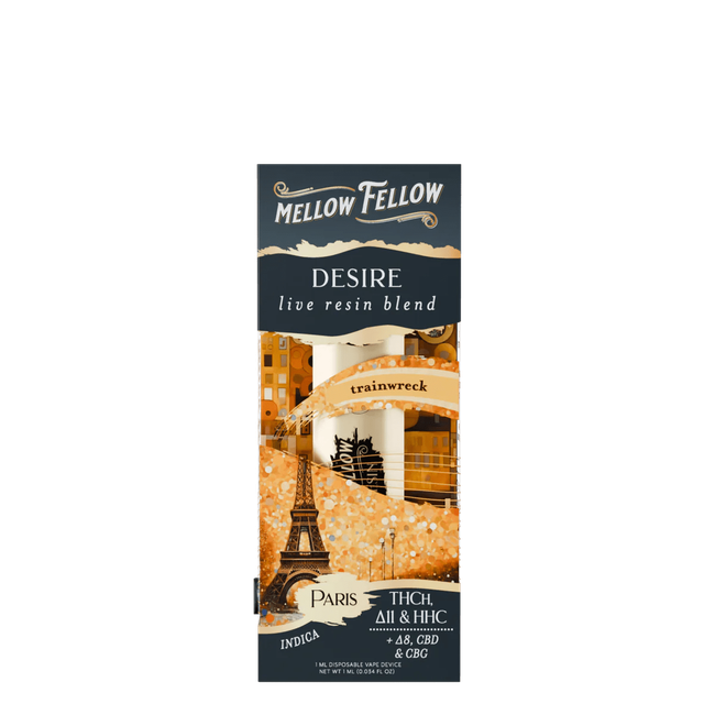 Desire Blend - Live Resin 1ml Disposable Vape - Trainwreck (Indica)-gallery-37327697346766