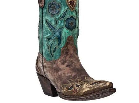 Dan Post Vintage Blue Bird - Womens Cowgirl Boots