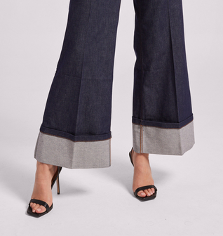 Raquel Sheen Denim Pants