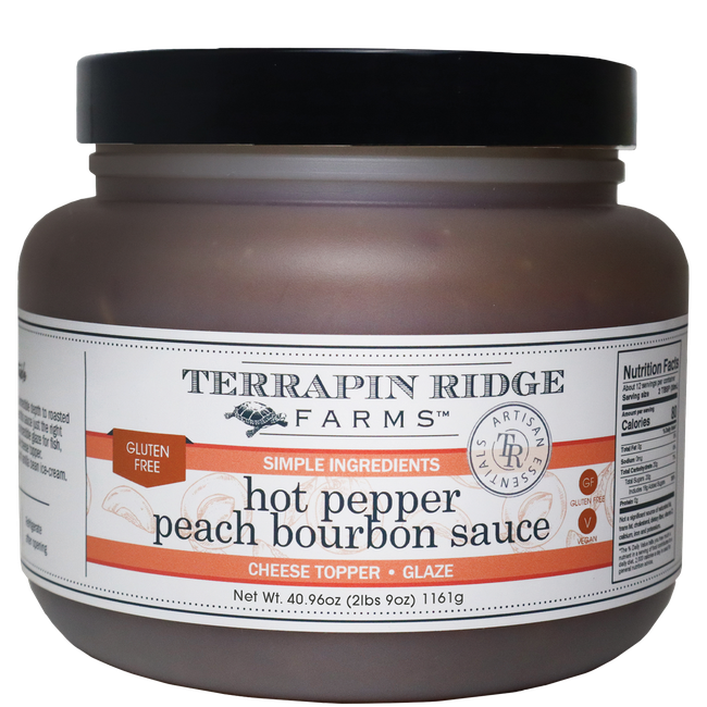 Hot Pepper Peach Bourbon Sauce - Quart-gallery-64045415006574