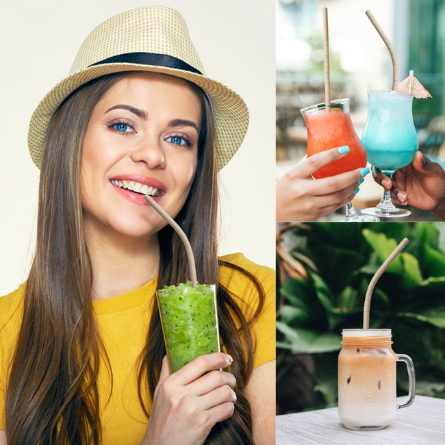 BOONBOO Bamboo Drinking Straws | Individually Wrapped | Bendable Head | Biodegradable & Compostable -gallery-29021724999789