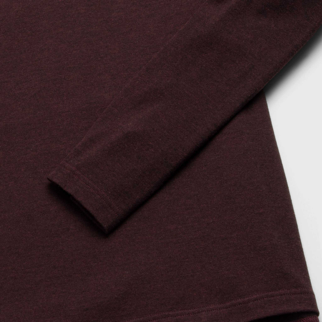 Sean Ultra Soft Classic Henley - Cabernet Heather-gallery-44013877756162