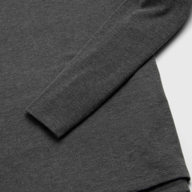 Sean Ultra Soft Classic Henley - Charcoal Heather-gallery-44013878051074