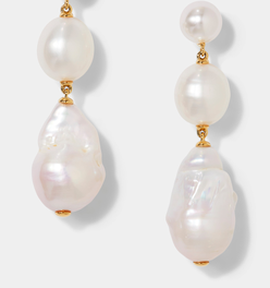 LONDON TRIPLE PEARL DROP EARRINGS