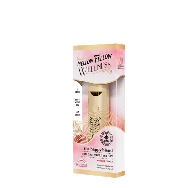 The Happy Blend - 1ml CBD Disposable Vape (Cotton Candy)-gallery-37327598289102
