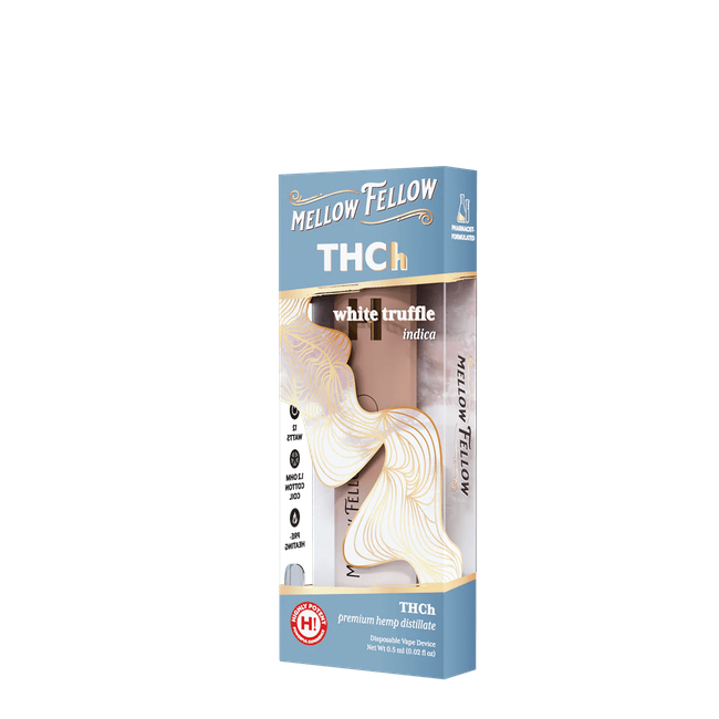 THCh 0.5g Disposable Vape - White Truffle (Indica)-gallery-37327595634894