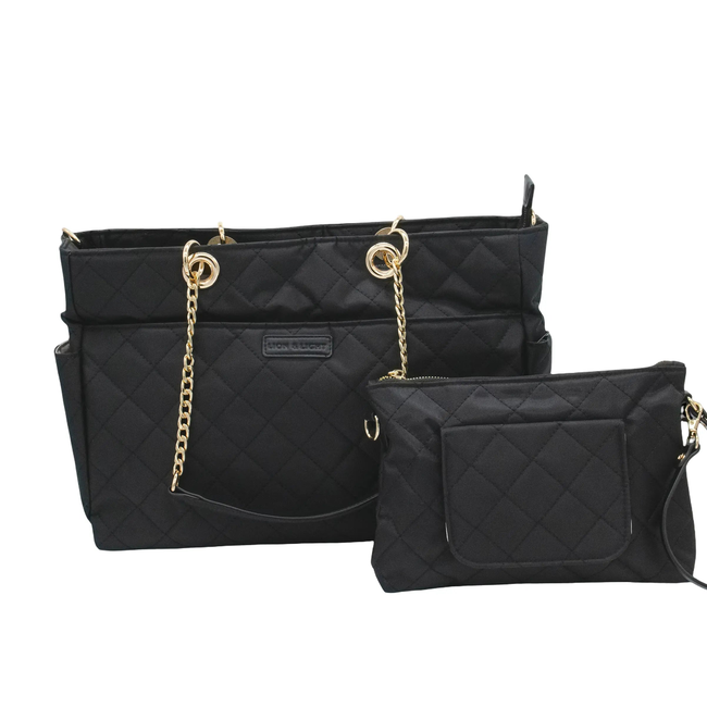 Essential Carryall Tote with Removable Diaper Clutch Beige-gallery-45336723718293