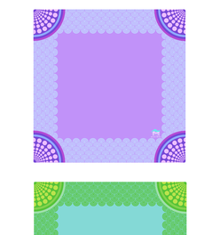 MAHJONG MAT  |  Confetti  |  33" x 33"