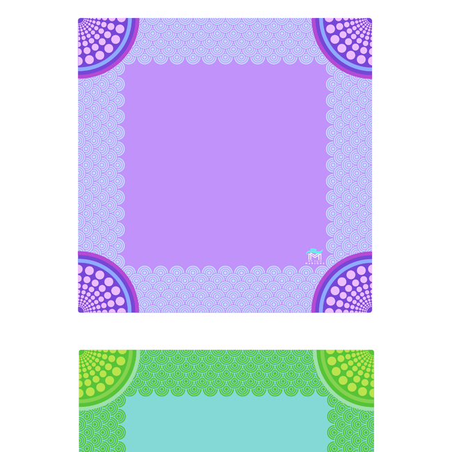 MAHJONG MAT | Confetti | 33" x 33"-gallery-50596675060023