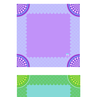 MAHJONG MAT | Confetti | 33" x 33"