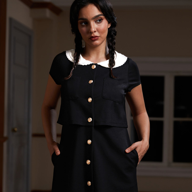 Falling for the Fall Equinox Collared Dress-gallery-37244144976043