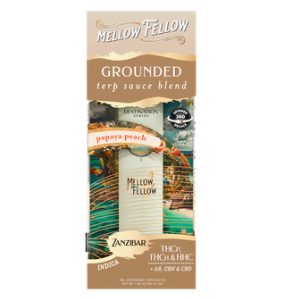 Grounded Blend - Zanzibar - Terp Sauce 1ml Disposable Vape - Papaya Peach (Indica)