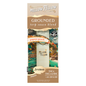 Grounded Blend - Zanzibar - Terp Sauce 1ml Disposable Vape - Papaya Peach (Indica)