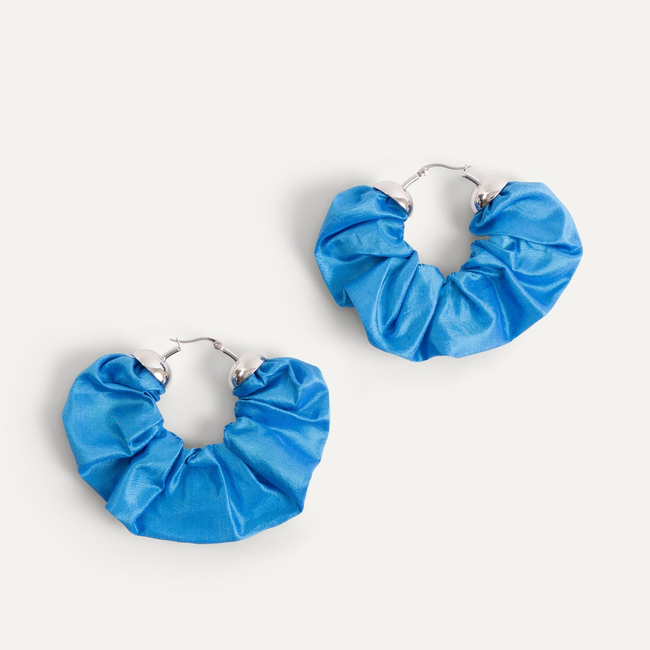 Scrunchie Earrings in Cerulean-gallery-42061900873966