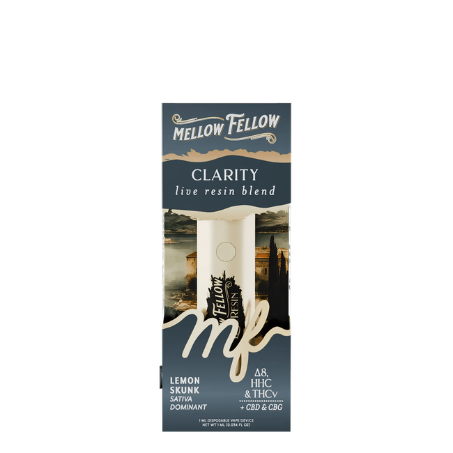 Clarity Blend - Live Resin 1ml Disposable Vape - Lemon Skunk (Sativa Dominant)-gallery-37327675556046