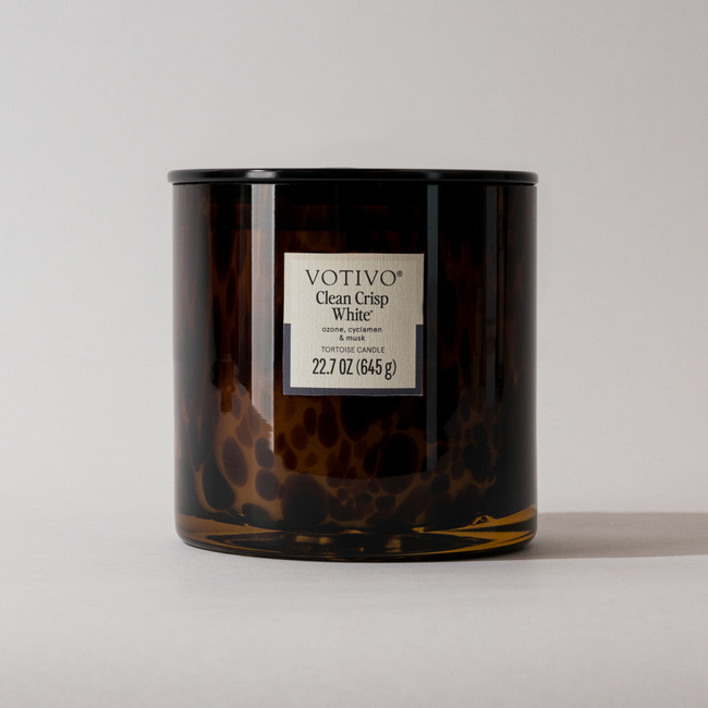 Clean Crisp White Tortoise Candle-gallery-32057680724070