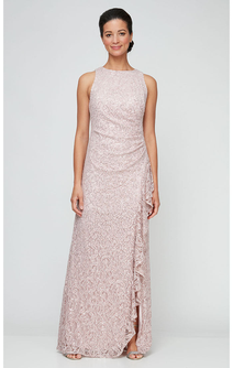 Regular - Elaine Sleeveless Lace Gown