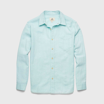 Brian Slub Shirt - Aqua Green