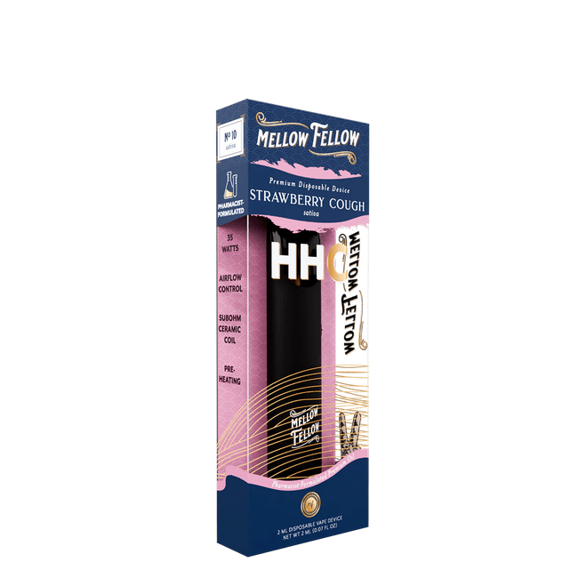 HHC Premium 2ml Disposable Vape - Strawberry Cough (Sativa)-gallery-37327732932814