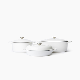 6-Piece Gourmet Enameled Cast Iron Cookware Bundle