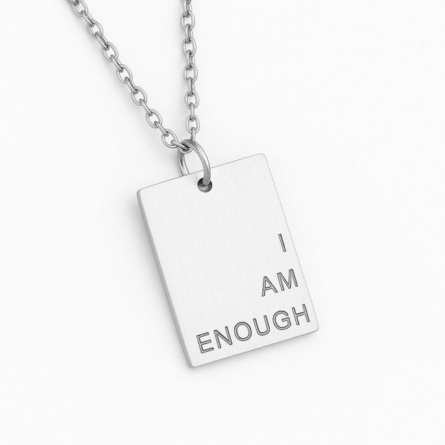 I AM ENOUGH Gold Necklace-gallery-44771181920506