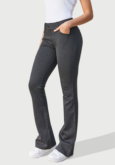 7-Pocket Dress Pant Yoga Pant | Bootcut (Charcoal)