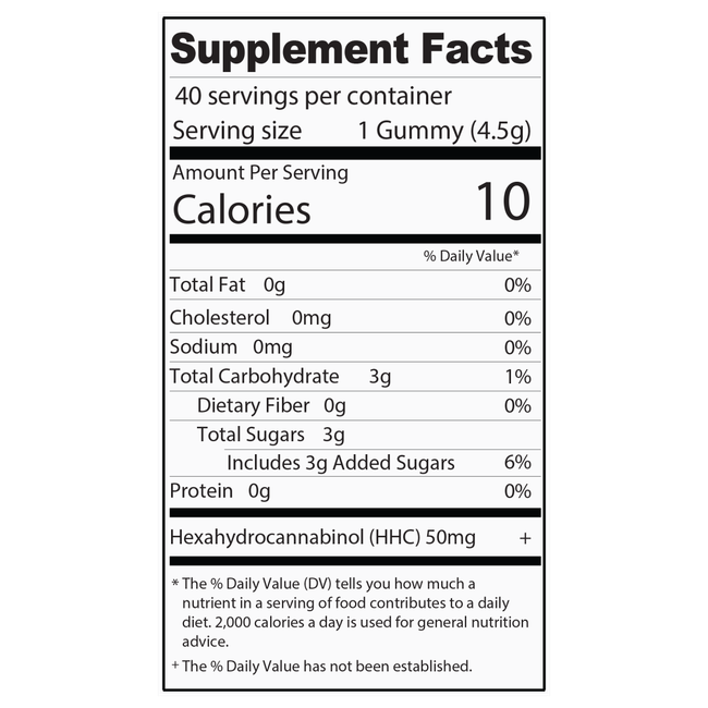 HHC M-Fusions Fruit Punch Gummies - 40 Ct. 2000mg-gallery-37327765209294