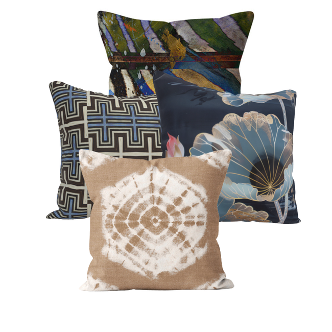 Shibori Sand - Luxury Outdoor Pillow by SmithHönig-gallery-33209772179569