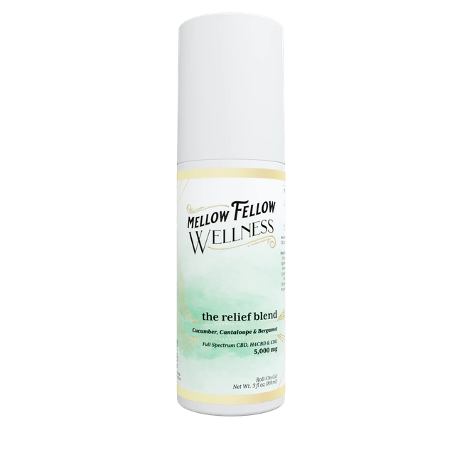 Wellness Roll On Gel - The Relief Blend - Cucumber, Cantaloupe and Bergamot - 5000mg-gallery-37327676342478
