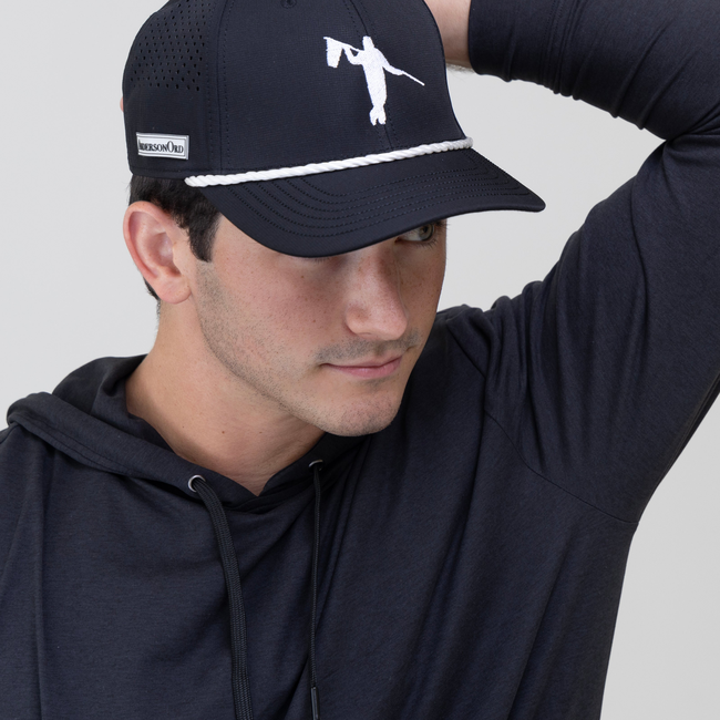 AOx Premium 6-Panel Looper Hat - Black-gallery-46998537306337