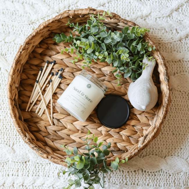 Sand & Stone Soy Candle | 8 oz.-gallery-35358432165958