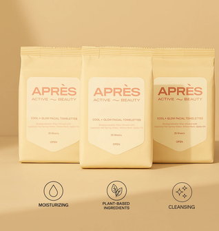 Cool + Glow Facial Towelettes Trio Pack