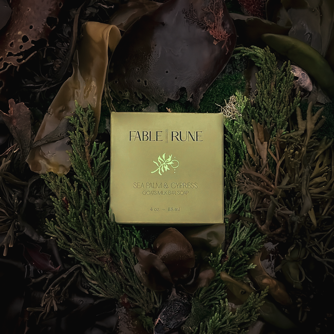 SEA PALM & CYPRESS GOATS MILK SOAP-gallery-43214673772706