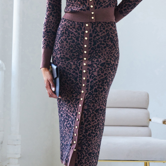 Primrose Jacquard Maxi Skirt-gallery-44930066809082