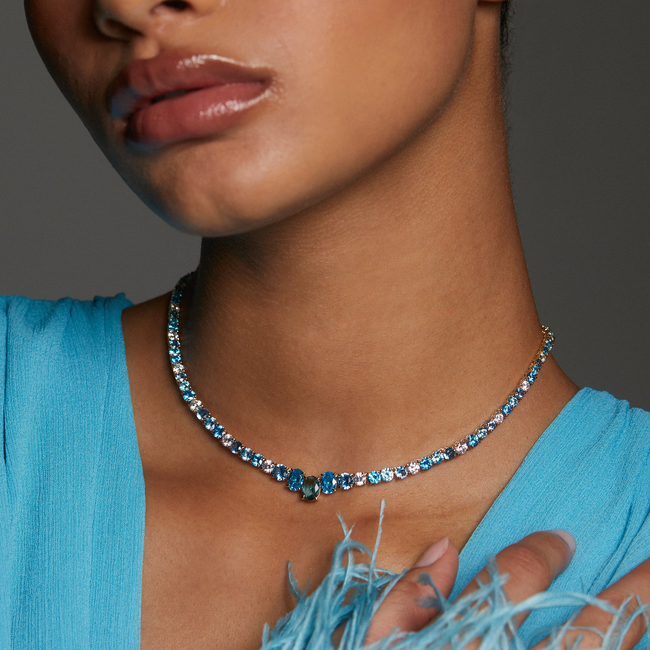 STELLAR MULTI STONE SLIDER COLLAR NECKLACE-gallery-48514449965315