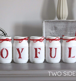 Rustic Christmas Home Decor | Joyful Table Decor - Two Sided