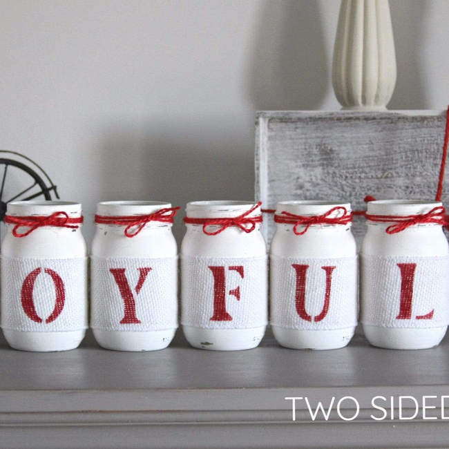 Rustic Christmas Home Decor | Joyful Table Decor - Two Sided-gallery-25957915527