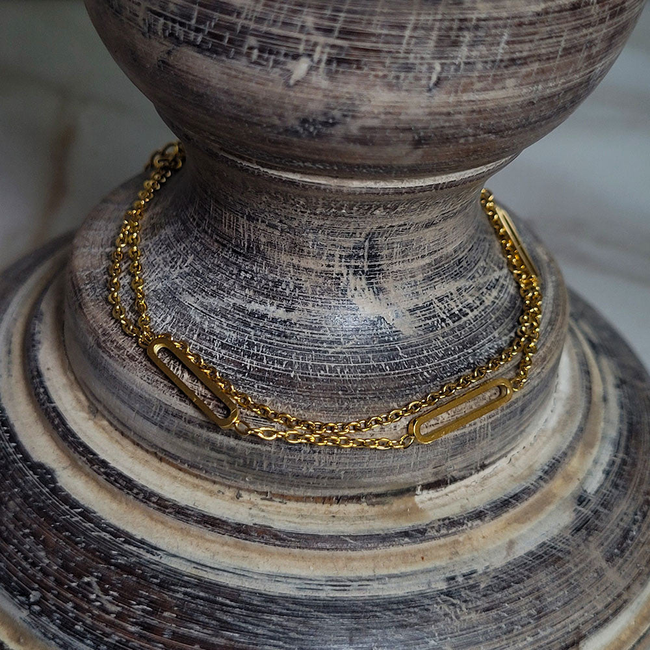 Norma Link Gold Bracelet-gallery-42474167173370