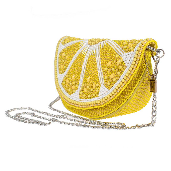 Lemon Law Beaded Crossbody Handbag-gallery-32954483310658