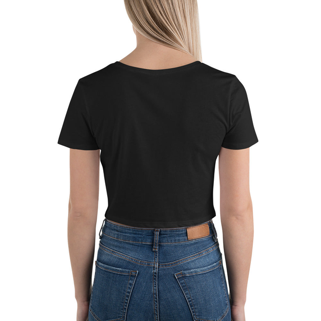 Don't Post Your Crimes on Social Media Women’s Crop Tee-gallery-31930230898754