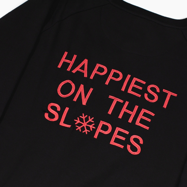 Happiest on the Slopes® Skiing Snowboarding Sweatshirt-gallery-33455043608736