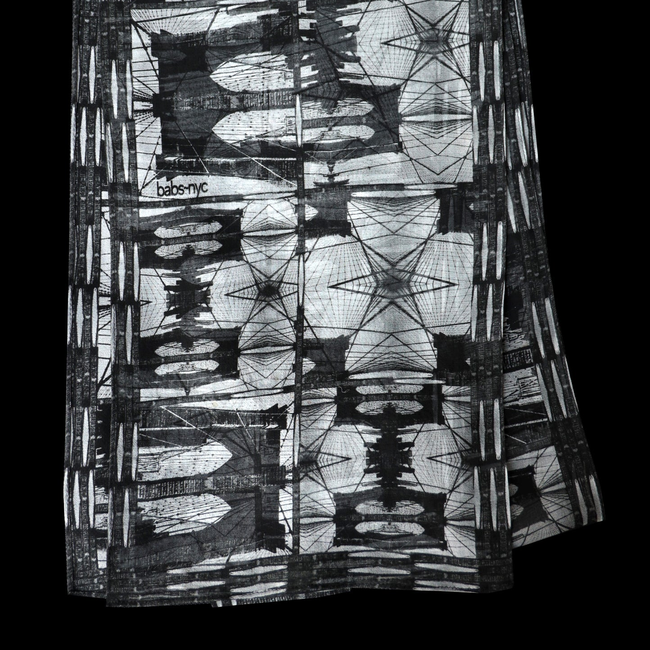 Babs Brooklyn Bridge Silk Scarf-gallery-49406547263784