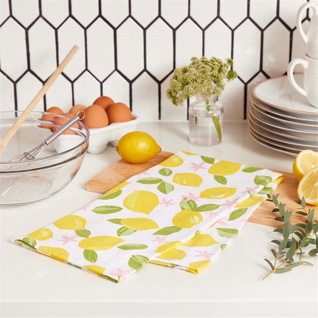 Limone Cotton Kitchen Towels (Set of 3)-gallery-32767365775447