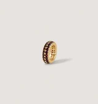 Milestone Pavé Charm Garnet