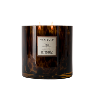 New! Teak Tortoise Candle