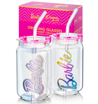 Barbie™ x Dragon Glassware® Aura Drinking Glasses