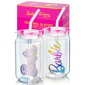 Barbie™ x Dragon Glassware® Aura Drinking Glasses