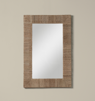 Highball Jute Rectangular Mirror
