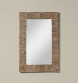 Highball Jute Rectangular Mirror