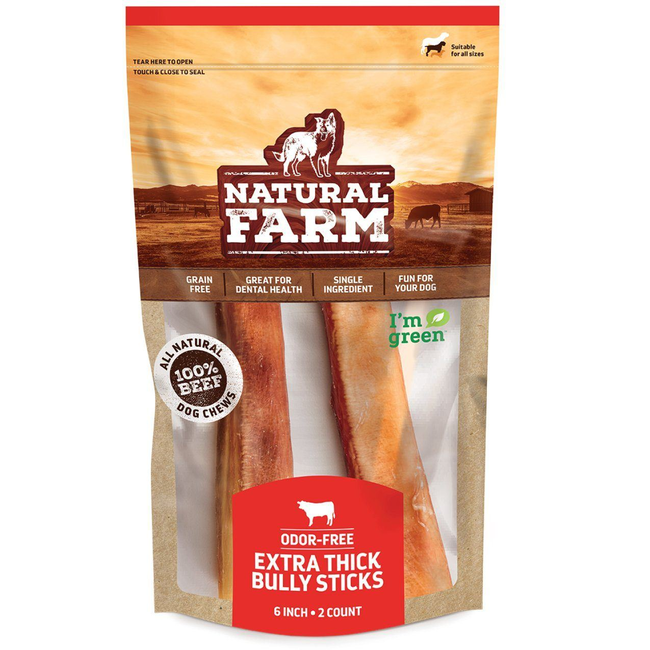 Extra Thick Bully Sticks - 6 Inch-gallery-0